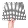 AURARMLET 8pcs Interlocking Non-Slip Drainage Floor Tiles 12x12 Inches TPE Modular Shower Mat with Dense Raised Pattern and Drain Holes, Cuttable for Sauna and Wet Area Transitions view 4