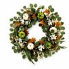 Gralara Artificial Vine Garland with Wreath Autumnal Fall Greenery Set with Pumpkins Realistic Autumn Decor Bundle for Front Doors, Mantel, Entryway view 1