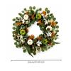 Gralara Artificial Vine Garland with Wreath Autumnal Fall Greenery Set with Pumpkins Realistic Autumn Decor Bundle for Front Doors, Mantel, Entryway view 2