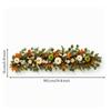 Gralara Artificial Vine Garland with Wreath Autumnal Fall Greenery Set with Pumpkins Realistic Autumn Decor Bundle for Front Doors, Mantel, Entryway view 3