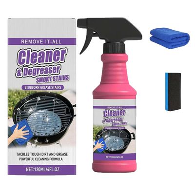 Grill Cleaner 2026 New Heavy Duty Grill Grease Destroyer Spray, Professional Grade BBQ Cleaner, Multi-Purpose Grease Remover for Oven,Outdoor Grill, Burnt Food & Grease, Powerful Kitchen Degreaser