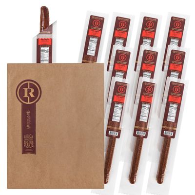 Renegade Foods Vegan Salami Sticks Variety | 10 Pack | Spicy Chorizo