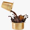 Brass Coffee Dabara Set with Tumbler | Traditional Kumbakonam Coffee Cup & Dawara for Filter Coffee & Tea | Matt Finish | 120 ml | Pack of 2 view 3