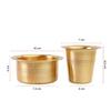 Brass Coffee Dabara Set with Tumbler | Traditional Kumbakonam Coffee Cup & Dawara for Filter Coffee & Tea | Matt Finish | 120 ml | Pack of 2 view 4