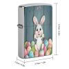 Happy Easter Eggs Bunny Tail Metal Lighter Case Sleeve Cover Holder view 2
