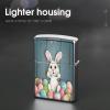 Happy Easter Eggs Bunny Tail Metal Lighter Case Sleeve Cover Holder view 4