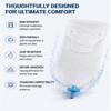 30 Pack Male External Catheter, Leakproof Contoured Adhesive Seal, Gentle Quick-Dry Moisture-Wicking Material, Non-Invasive Urinary Supplies, Compatible with Most Urine Drainage Bags view 3