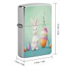 Happy Easter Egg Rabbit Metal Lighter Case Sleeve Cover Holder view 2