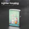 Happy Easter Egg Rabbit Metal Lighter Case Sleeve Cover Holder view 4