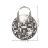 LIFKOME 18pcs Retro Disco Party Gift Bags with Handles, Reusable Silver Nonwoven Mirror Ball Design Tote Bags for Birthday Celebrations and Themed Events, Easy Carrying Gift Packaging view 2