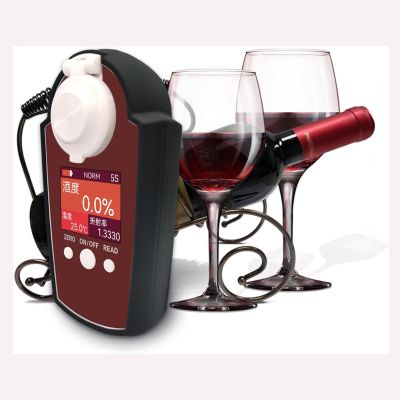 Vdniduir Handheld Red Wine Concentration Meter, Digital Red Wine Detecto,Sample Quantity 0.2-0.3mL, for Red Wine Lovers