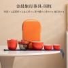 Ceramic portable one pot and three cups of fresh and personalized travel tea set- view 2