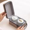 Ceramic portable one pot and three cups of fresh and personalized travel tea set- view 3