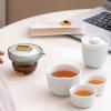 Ceramic portable one pot and three cups of fresh and personalized travel tea set- view 4