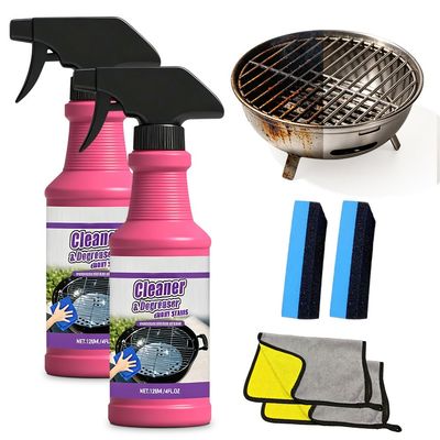 PNKORIN Fast Acting Heavy Duty Grill Degreaser Spray (2PCS)