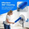 Ultimate Dusting Tool - Bendable Microfiber Head, Fan Brush Dust Removal Tool, Reusable Dust Remover, Washable Bendable Reusable Dust Remover for Air Conditioning Shutters, Ceiling Fan (4pcs-Mixed) view 3