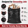 55 Gallon Flap Tie Contractor Bags, 2 Mil Thick Large Trash Bags, Multipurpose Clean-Up Bags for Home, Garage, Yard, Workshop, Storage and General Cleanup, 20 Count view 3