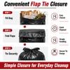 55 Gallon Flap Tie Contractor Bags, 2 Mil Thick Large Trash Bags, Multipurpose Clean-Up Bags for Home, Garage, Yard, Workshop, Storage and General Cleanup, 20 Count view 4