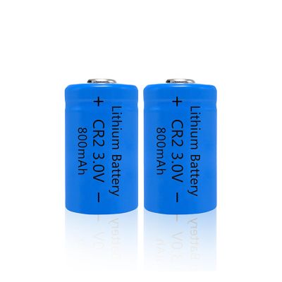 3.0V 800mAh CR2 15270 2Pcs Button Top for,LED,Mini Fans etc. Suitable for LED flashlights Electric Toys and Razors