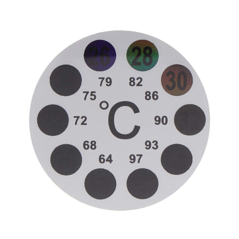 Aquarium Thermometer Sticker Brewing Thermometer Label Adhesive Temperature Stickers for Storage for Tank Fish for Tank Aquarium Heater Light Thermometers Gravel Pump Sand Decorations