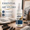Fast Drying Fixative Spray, Artwork Fixative Spray for Charcoal, Pastel & Sketching, Smudge-Proof & Long-Lasting Protective for Oil Pastel, Pencil, Charcoal Drawing, 4.06 Oz (2pc) view 2