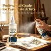Fast Drying Fixative Spray, Artwork Fixative Spray for Charcoal, Pastel & Sketching, Smudge-Proof & Long-Lasting Protective for Oil Pastel, Pencil, Charcoal Drawing, 4.06 Oz (2pc) view 4