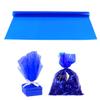MALUGOGO Flower Wraps Packaging Paper Cellophane Blue Waterproof 20 Pieces Cut to Size for Flowers for Craft Projects and Artistic Inspirations view 1