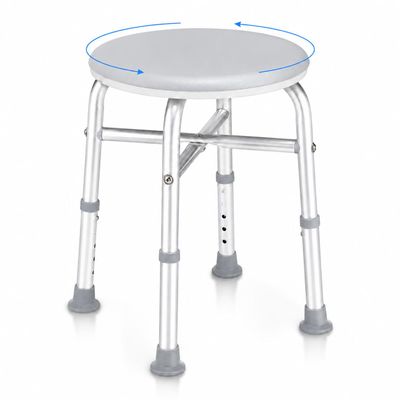 pxsulliao Adjustable Swivel Bath Seat Shower Chair for Inside Shower, Shower Seat for Inside Tub Bathroom Bench Bath Chair for Elderly and DisabledEnhanced with Cross Brace (GrayReinforcement)