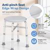 pxsulliao Adjustable Swivel Bath Seat Shower Chair for Inside Shower, Shower Seat for Inside Tub Bathroom Bench Bath Chair for Elderly and DisabledEnhanced with Cross Brace (GrayReinforcement) view 3