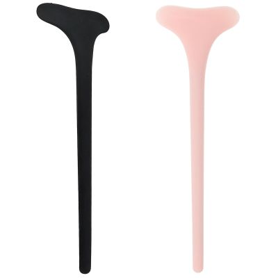 Holibanna 2pcs Silicone Eyeliner Guide Tool Stencil for Eyeliner Application Curved Matte Eye Makeup Assistant Tool Singlehanded Use for Beginners and Women