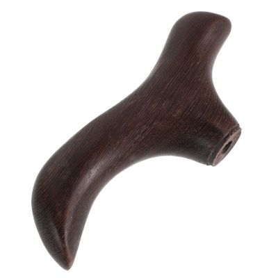 HONMEET Wooden Walking Cane Handle Grip with T-handle Design, Coffee Color, Smooth Polished Surface Enhances Walking Stability and Reduces Hand Fatigue for Elderly Outdoor Adventures