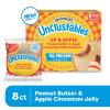 Uncrustables Frozen Crustless Peanut Butter Sandwiches, Apple Cinnamon Jelly & Mixed Berry Variety Pack, 2.8 oz Each, 24 Count view 4