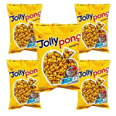 Crown Jolly Pong Cereal Snack 50g (Pack of 5)