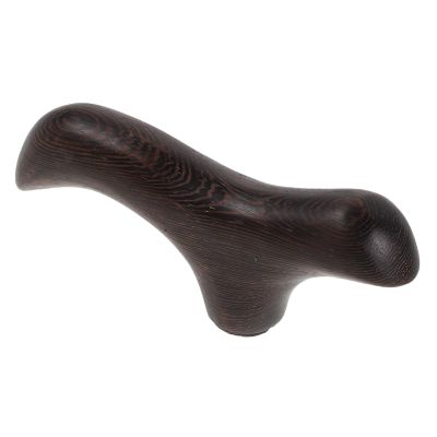 HOODANCOS Wooden Cane Handle Replacement Grip for Walking Canes and Hiking Sticks, Ergonomic T-handle with Smooth Polished Coffee Wood Surface, Easy Installation for Outdoor Adventures
