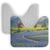 NLLZZ U-Shaped Toilet Rug Non-Slip Water Absorbent Memory Foam Bath Mat view 3
