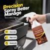 Heavy Duty Grill Degreaser Spray, Fast Acting BBQ Grease Remover, Easy Scrub-Free Kitchen Cleaning Spray, Fits Outdoor Grill, Smoker, Baking Tray, Indoor Outdoor Cooking Surface Stain Cleaner (2 PCS) view 4