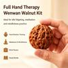 Walnut Twirling, Walnut to Twirl in Your Hand, 1.8" Twirling Jade Walnuts Kit, Natural Chinese Wenwan Walnuts Raw for Hand Rolling, Thoughtful Gift for Fathers, Elders & Collectors (Natural Finish*2) view 2