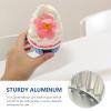 Cabilock 50pcs Disposable Aluminum Foil Baking Cups for Muffins and Egg Tarts, Blue Cupcake Liners with Beautiful Packing, Convenient and Practical for Bakery and Hotel Use view 3