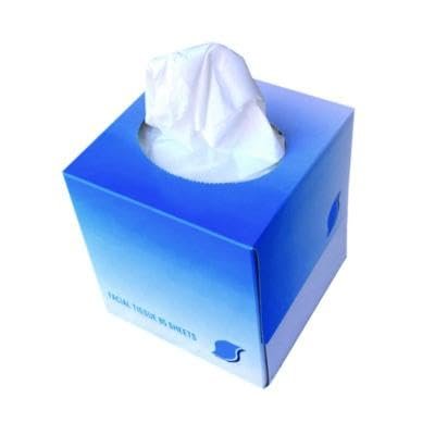 White 2-Ply Facial Tissues in Cube Boxes, 85 Sheets per Box, 36 Boxes per Carton Bulk Pack for Business, Home, and Office