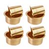 Brass Coffee Dabara Set with Tumbler | Traditional Kumbakonam Coffee Cup & Dawara for Filter Coffee & Tea | Matt Finish | 120 ml | Pack of 4 view 1