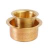 Brass Coffee Dabara Set with Tumbler | Traditional Kumbakonam Coffee Cup & Dawara for Filter Coffee & Tea | Matt Finish | 120 ml | Pack of 4 view 3