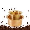 Brass Coffee Dabara Set with Tumbler | Traditional Kumbakonam Coffee Cup & Dawara for Filter Coffee & Tea | Matt Finish | 120 ml | Pack of 4 view 4