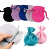 Xuanqiu Velvet Jewelry Pouches 60 Pcs Small Velvet Jewelry Pouch Drawstring Bags For Gifts Ring Earrings Candy Display Storage Business Selling Packaging Supply view 2