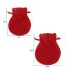 Xuanqiu Velvet Jewelry Pouches 60 Pcs Small Velvet Jewelry Pouch Drawstring Bags For Gifts Ring Earrings Candy Display Storage Business Selling Packaging Supply view 3