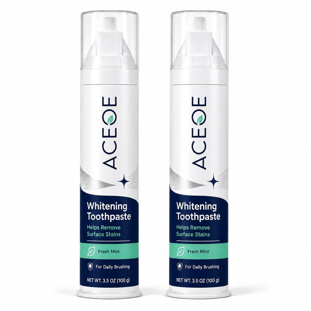 ACEOE Toothpaste Whitening with Probiotics for Daily Oral Care,Gum Protection & Fresh Breath2pcs
