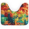 NLLZZ U-Shaped Toilet Rug Non-Slip Water Absorbent Memory Foam Bath Mat view 1