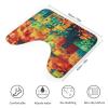 NLLZZ U-Shaped Toilet Rug Non-Slip Water Absorbent Memory Foam Bath Mat view 2