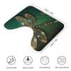 NLLZZ U-Shaped Toilet Rug Non-Slip Water Absorbent Memory Foam Bath Mat view 2