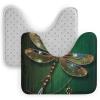 NLLZZ U-Shaped Toilet Rug Non-Slip Water Absorbent Memory Foam Bath Mat view 3