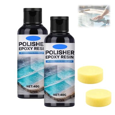 Epoxy Resin Polish, Resin Polishing Kit, High Gloss Finish Kit, Resinpolishing Cleaner, Scratch Removal Sanding Gloss Restore, For Metal Stone Countertop Jewelry